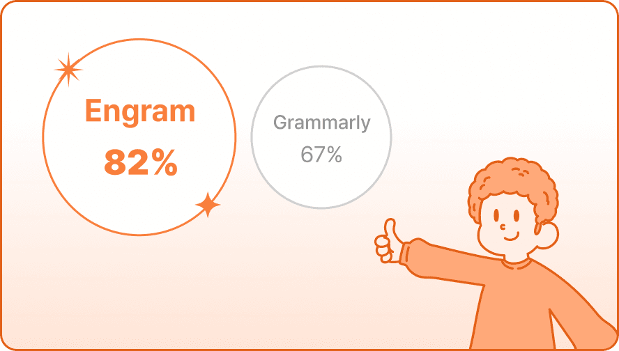 illustration of advantages of Engram, 'Designed to catch errors that <br />our competitors miss'